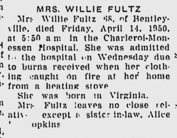 Mrs. Willie Fultz